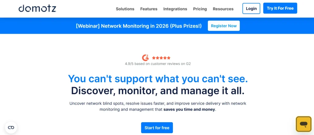Network Monitoring Tools
- Domotz