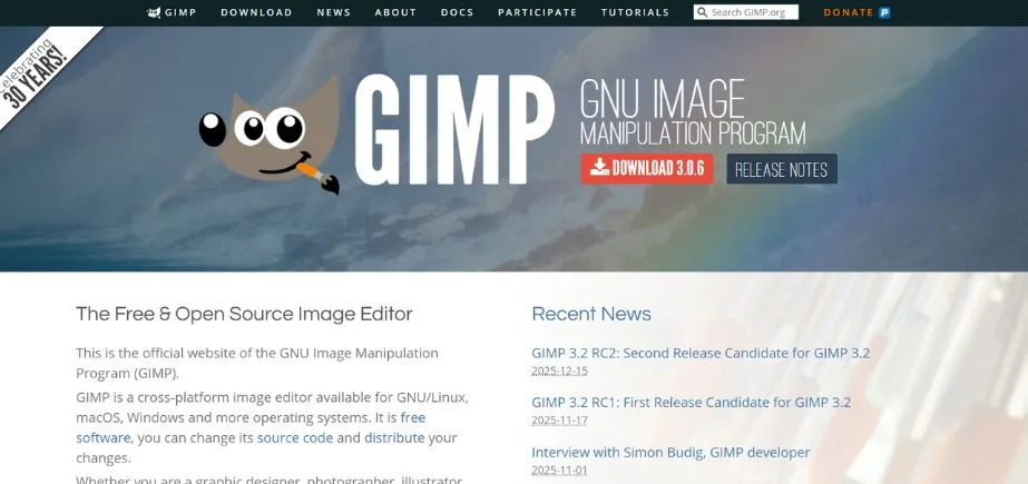 GIMP - Adobe Creative Cloud Alternatives