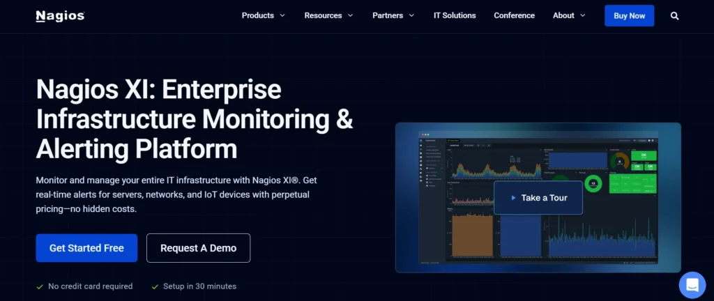 Network Monitoring Tools
- Nagios (Core/XI) 