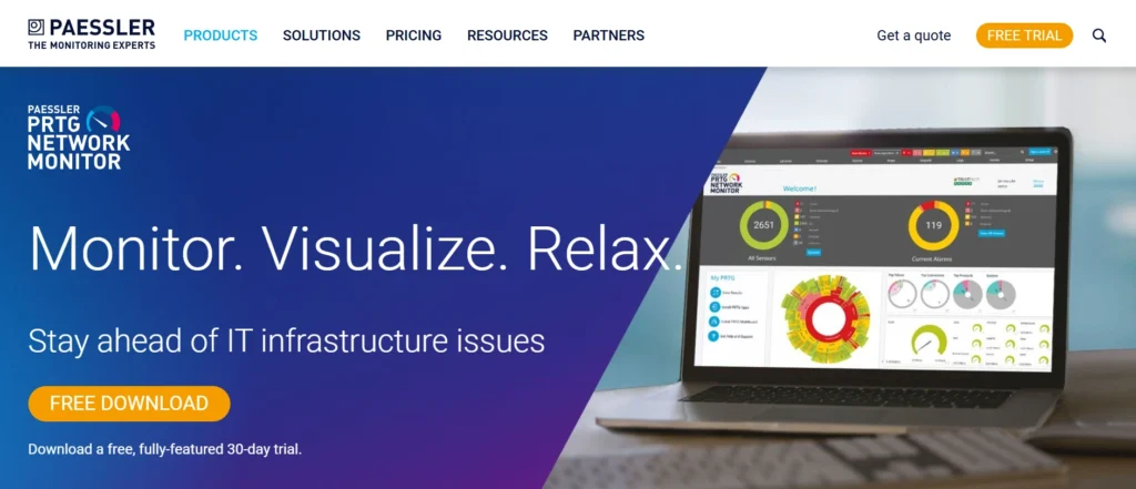 Network Monitoring Tools
- Paessler PRTG Network Monitor