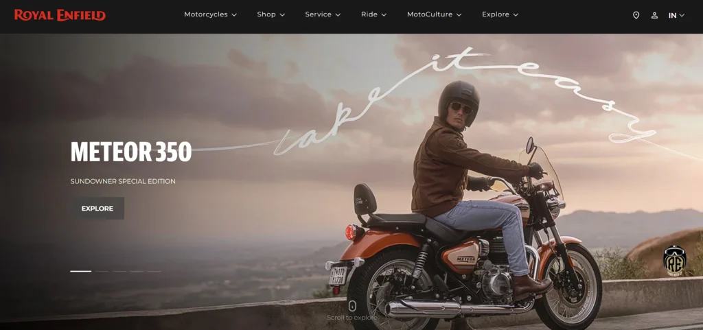 automobile company in bangalore - Royal Enfield