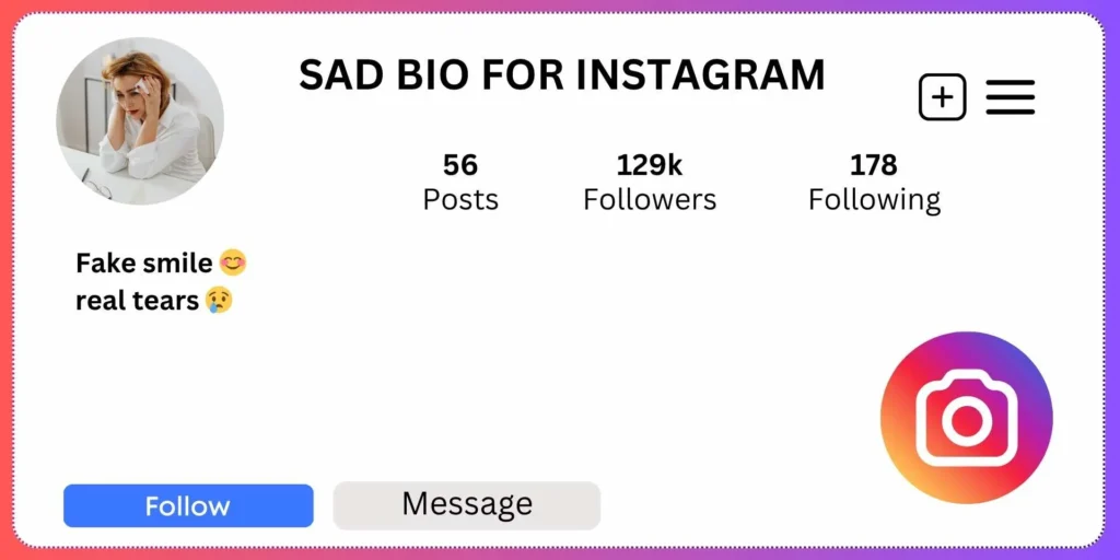 Sad Bio for Instagram