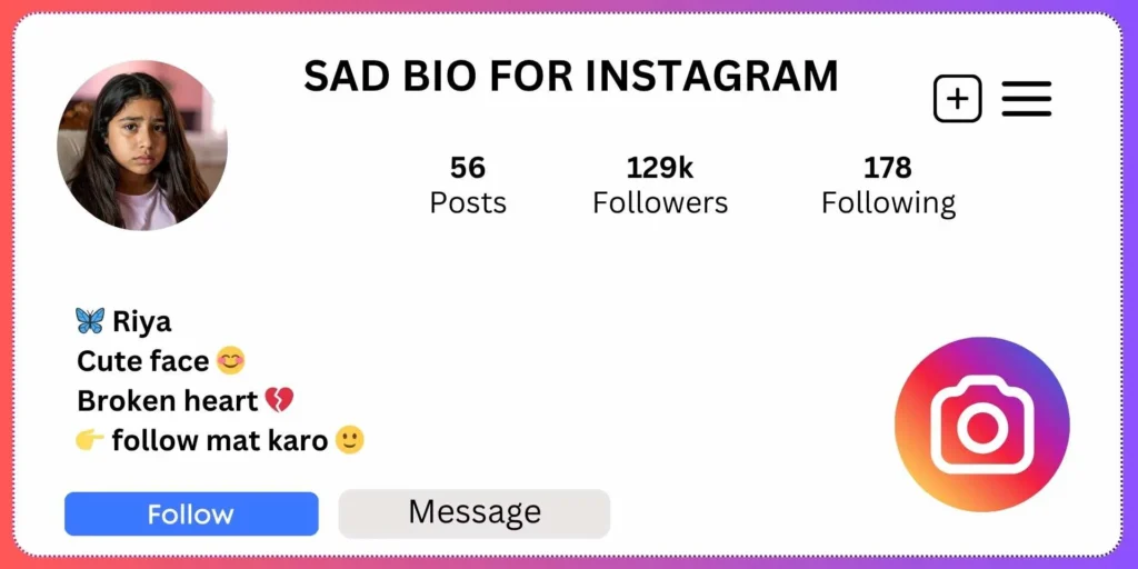 Sad Bio for Instagram