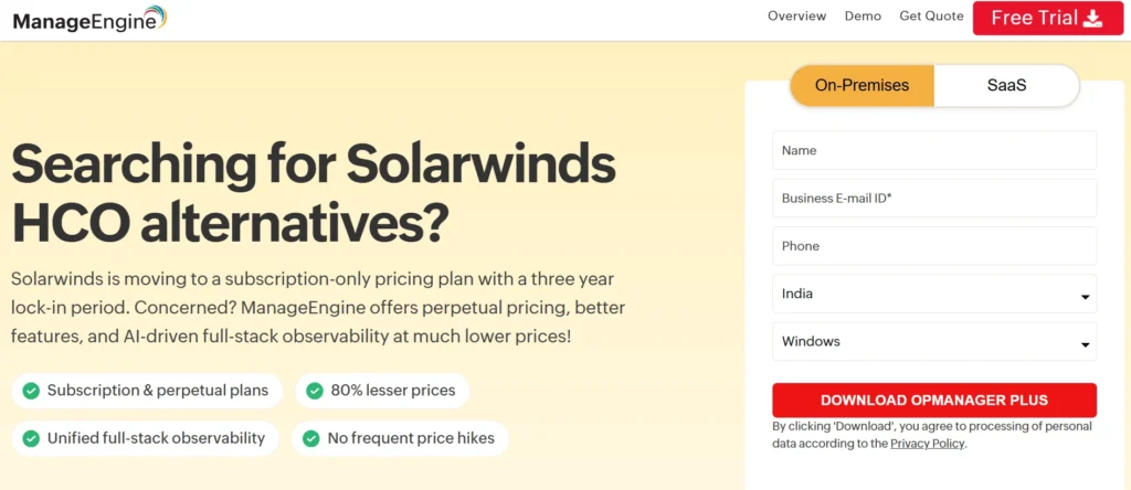 Network Monitoring Tools
- SolarWinds Network Performance Monitor (NPM)