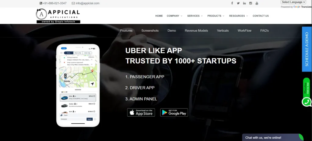 Appicial Applications - Uber-Like App Development Company
