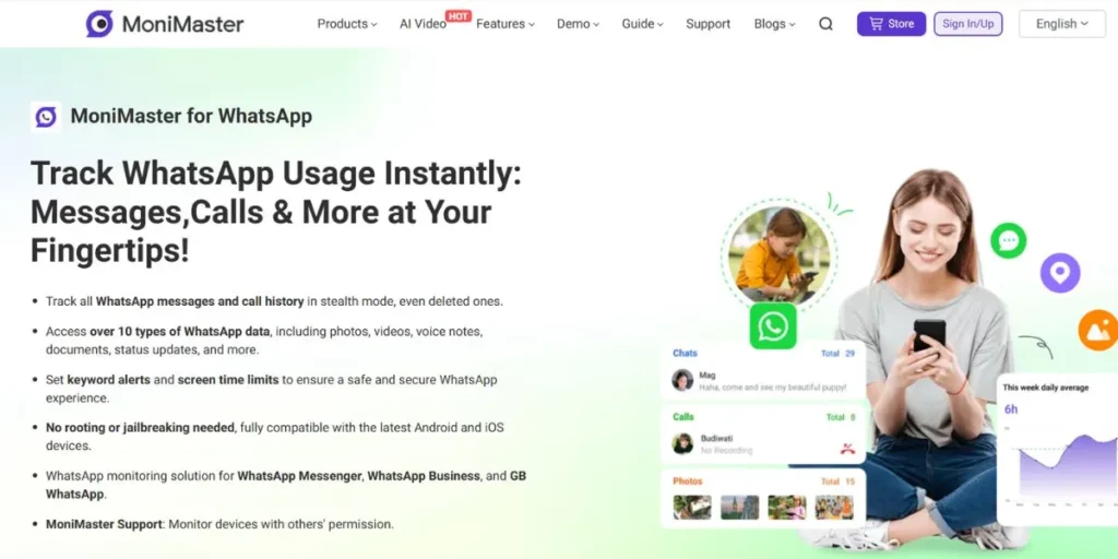 MoniMaster for WhatsApp - WhatsApp DP Viewer