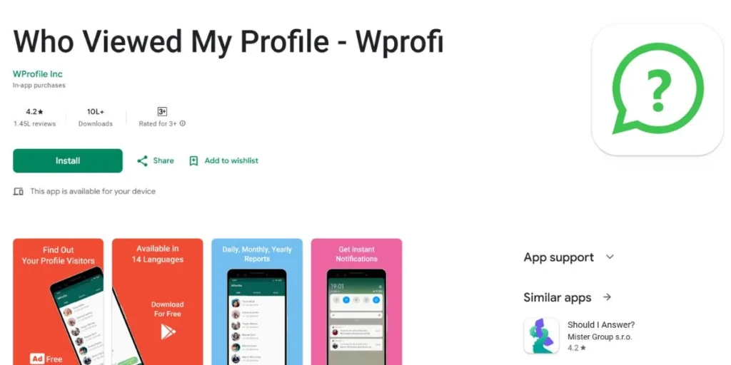 Wprofi - WhatsApp DP Viewer