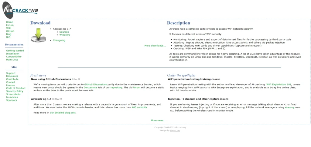 Open Source Cybersecurity Tools-Aircrack-ng