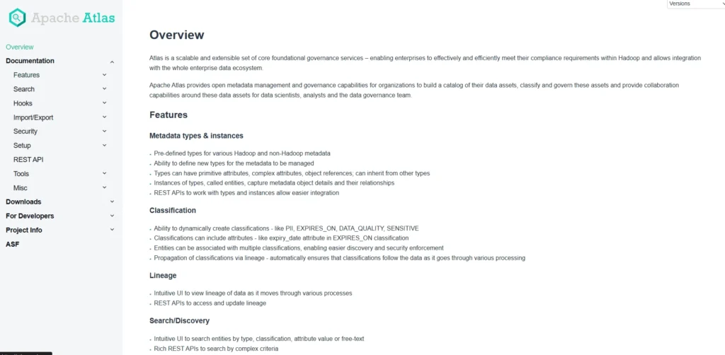 Data Lineage Software-Apache Atlas