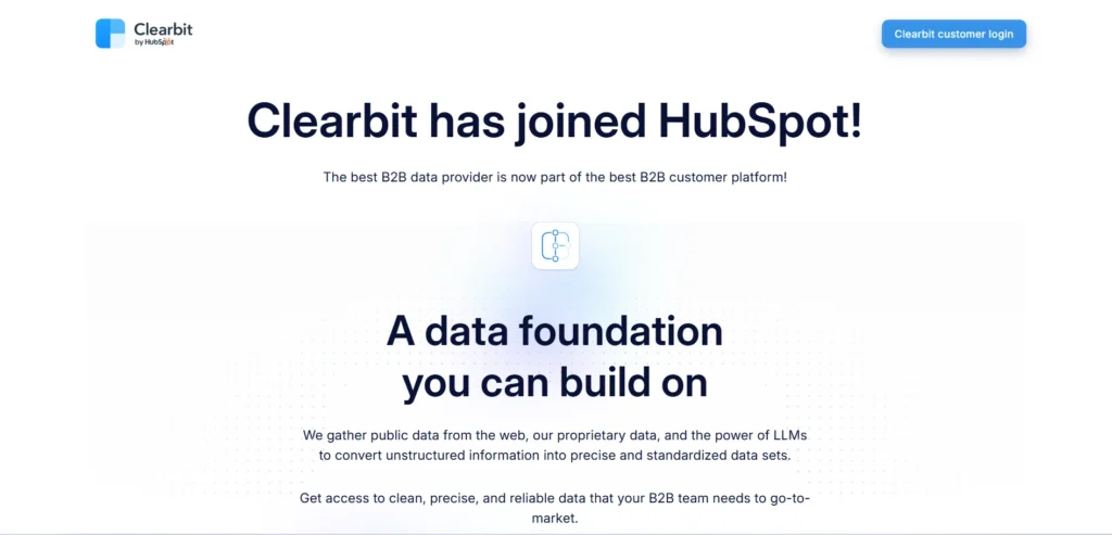 Data Enrichment Tool - Clearbit