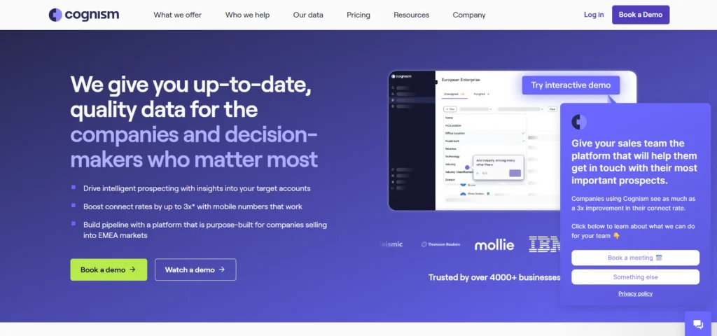 Data Enrichment Tool - Cognism