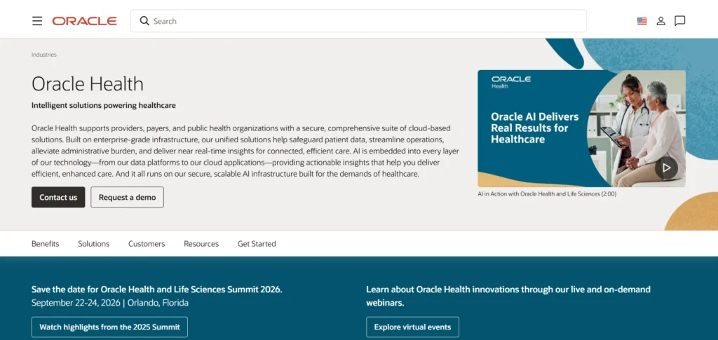 Patient management software-Oracle Health