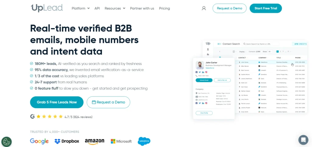 Data Enrichment Tool - UpLead