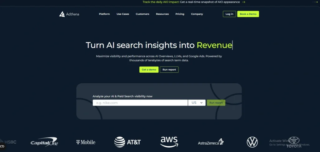 Adthena-Market intelligence software