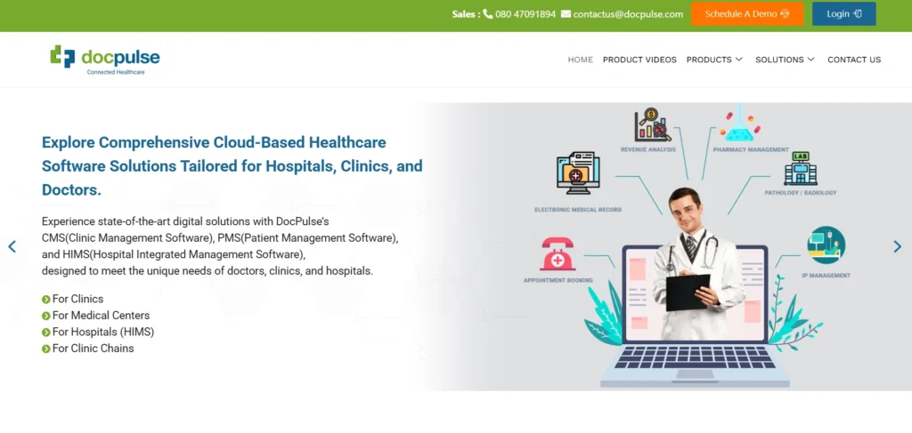 Patient management software-Docpulse