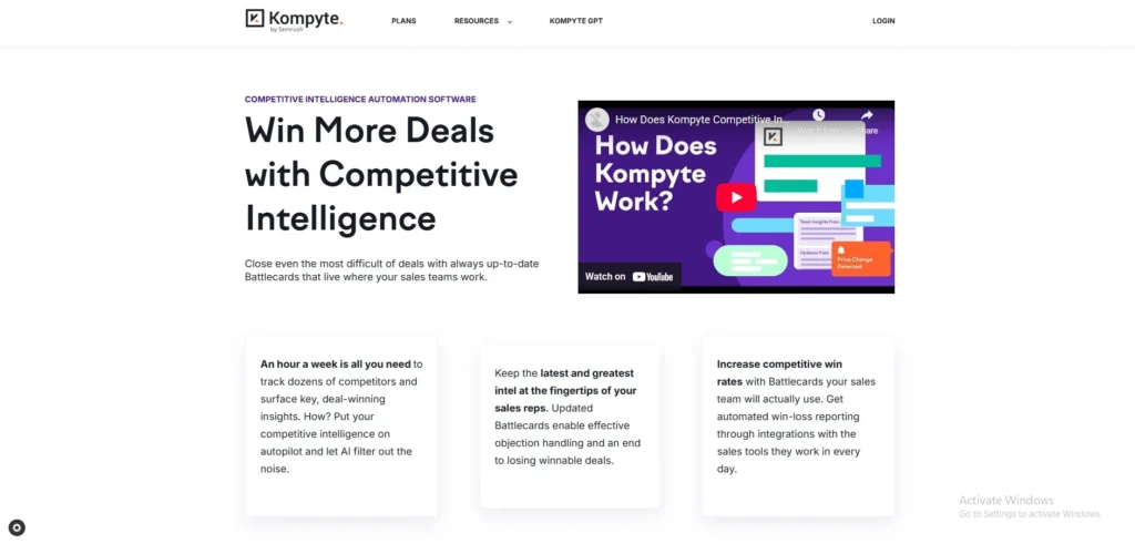 Kompyte-Market intelligence software