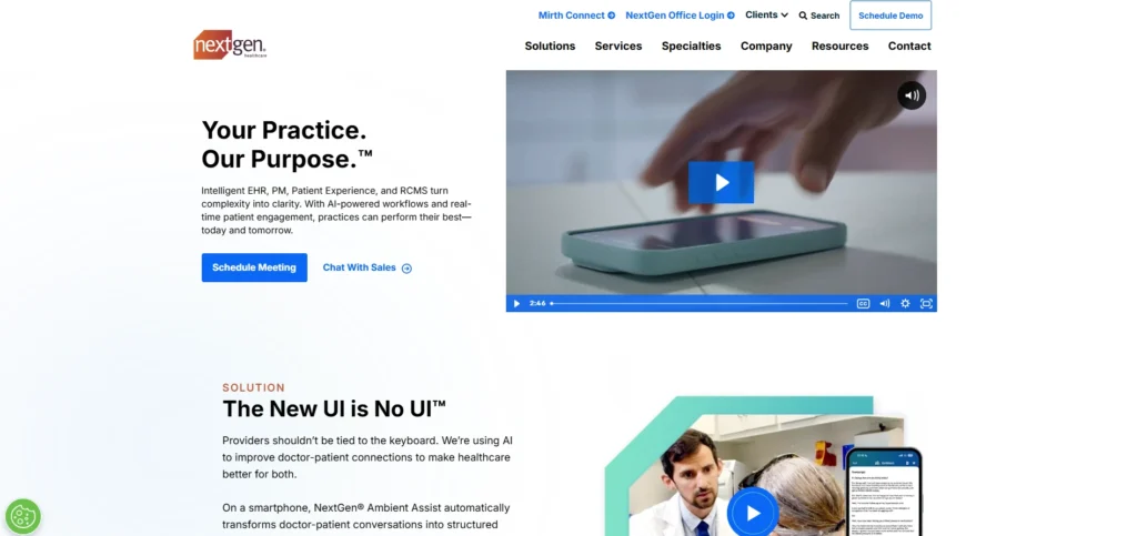 Patient management software-NextGen Healthcare