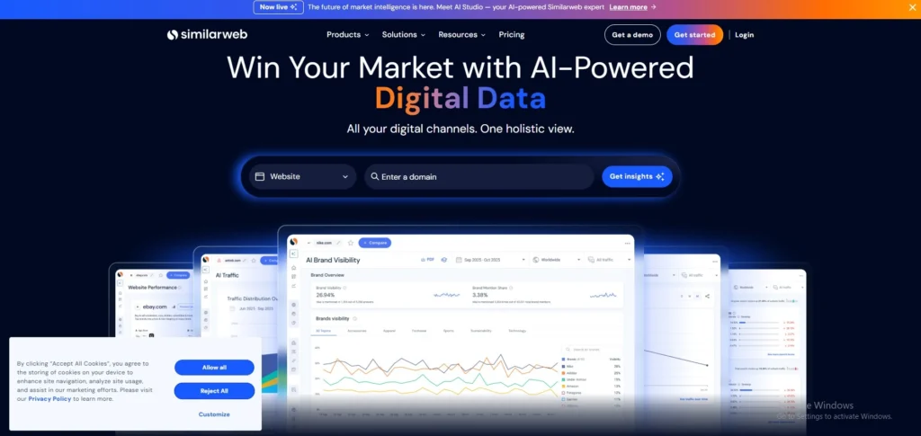 Similarweb-Market intelligence software