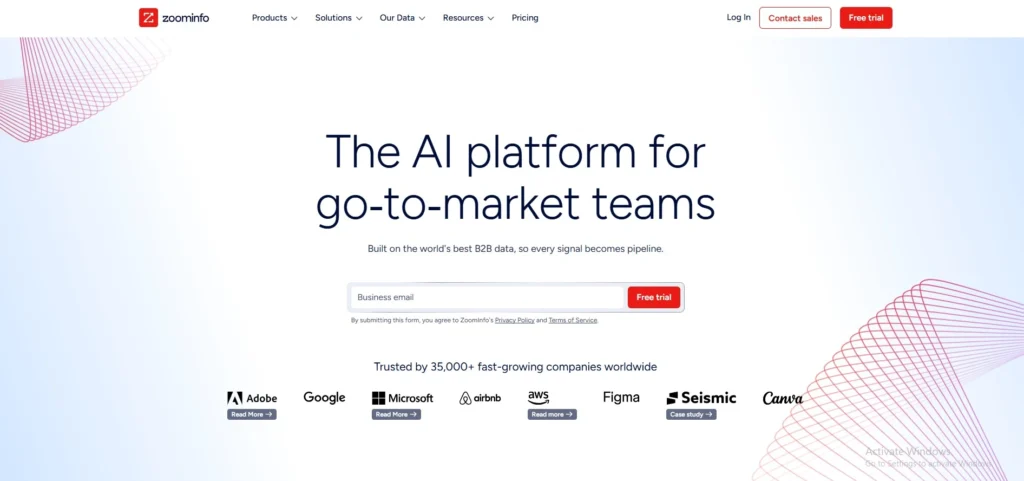 ZoomInfo-Market intelligence software